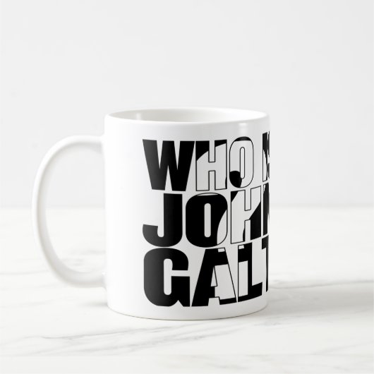 Wie is John Galt? 11oz mok (Links)
