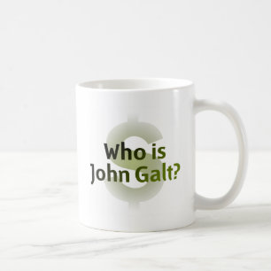 Wie is John Galt? Geldsymbool Koffiemok