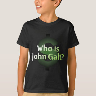 Wie is John Galt? Geldsymbool T-shirt