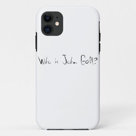 Wie is John Galt? iPhone Hoesje (Achterkant)