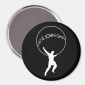 Wie is John Galt? magneet (Voorkant / Achterkant)