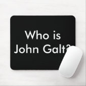 Wie is John Galt? mousepad Muismat (Met muis)