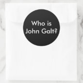 Wie is John Galt? stickers (Tas)