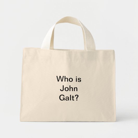 Wie is John Galt? Tas (Voorkant)