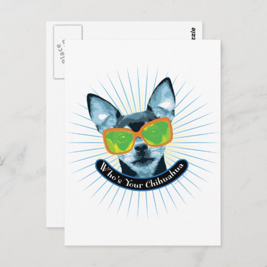 Wie is jouw Chihuahua? Briefkaart (Voorkant / Achterkant)