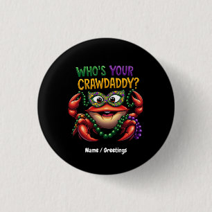 Wie is jouw Crawdaddy Crawfish Gras Ronde Button 3,2 Cm