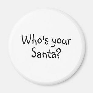 Wie is jouw kerstman 2? magneet