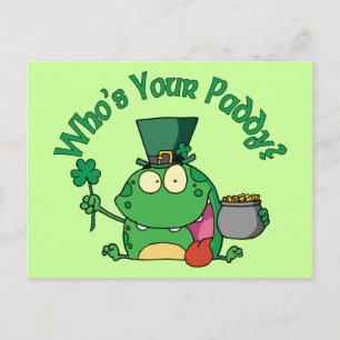 Wie is jouw paddy frog briefkaart