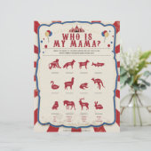 Wie is mijn mama [Circus Theme] Briefhoofd (Staand voorkant)