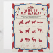 Wie is mijn mama [Circus Theme] Briefhoofd (Voorkant / Achterkant)