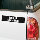 Wie is Tom Joad? -Bumpersticker Bumpersticker (Op Truck)