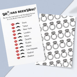 Wie is waar geweest? Vrijgezellenfeest Travel Game