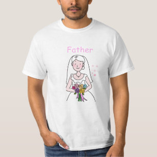 Wie is Wie op de Bruiloft--Vader van de Bruid T-shirt