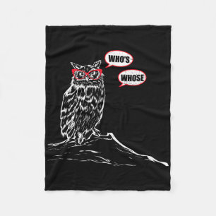 Wie is Wiens Grammatica Uil Grappige Grammatica Ne Fleece Deken