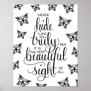 Wie je mooi bent, Butterflies Poster