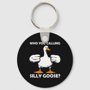 Wie je noemt Gekke Goose Funny Gym Meme Bodybui Sleutelhanger
