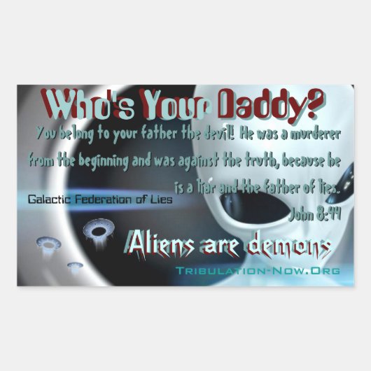 Wie je vader is? rechthoekige sticker (Voorkant)