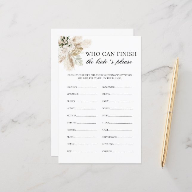 Wie kan de woordvoerder van de Bride beëindigen? (Voorkant / Achterkant in situ)