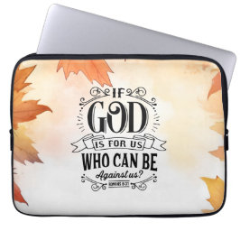 Wie kan tegen ons zijn? laptop sleeve