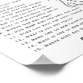 Wie kent de bruid beste elegante bruiloft spel poster (Hoek)