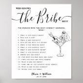 Wie kent de bruid beste elegante bruiloft spel poster (Voorkant)