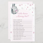 Wie kent het beste Baby shower van mama (Voorkant / Achterkant)