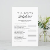 Wie kent het beste vrijgezellenfeest spel (Staand voorkant)