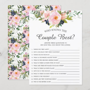 Wie kent het Couple Best Game Vrijgezellenfeest Kaart