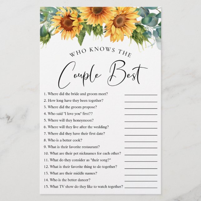 Wie kent het paarse beste zonnebloempje (Voorkant)