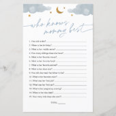 Wie kent mama beste Twinkle Star-Baby shower (Voorkant)