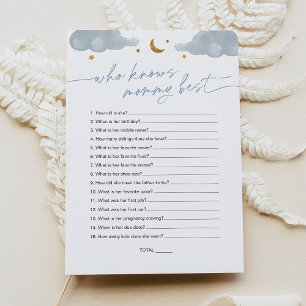 Wie kent mama beste Twinkle Star-Baby shower Kaart