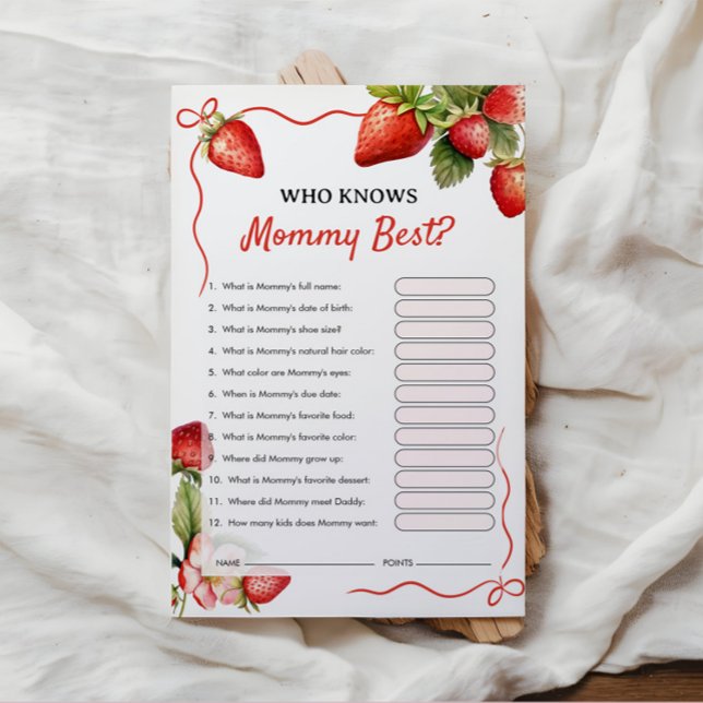 Wie kent mama het beste | Baby Shower Spel (Creator heeft geüpload)