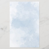 Wie kent mama het beste blauwe Baby shower spel (Achterkant)