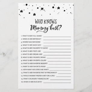 Wie kent mama het beste? Game Baby shower Party ga