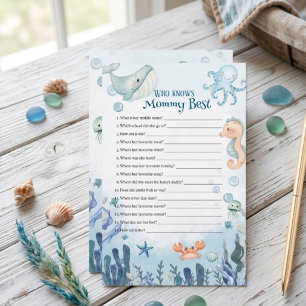 Wie kent mama het beste Sea You Soon Baby Shower