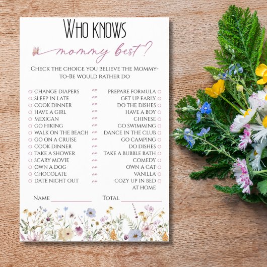Wie kent mama het beste Waterverf Whimsical Floral Flyer