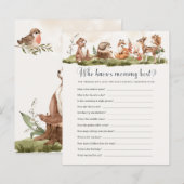 Wie kent mammie beste Baby shower game (Voorkant / Achterkant)