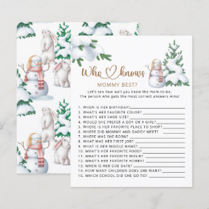 Wie kent mammie beste baby shower game