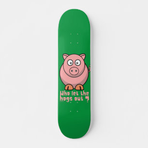 WIE LAAT DE HOGS EEN grappige varkensdraai VERLATE Skateboard