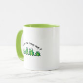 Wie laat de kikkers eruit? mok (Voorkant links)