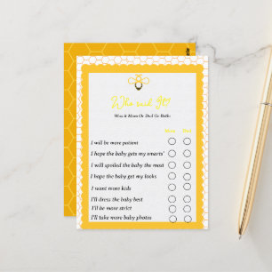 Wie maakt de partijspelletjes bekend met hommels? briefkaart