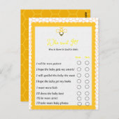 Wie maakt de partijspelletjes bekend met hommels? briefkaart (Voorkant / Achterkant)