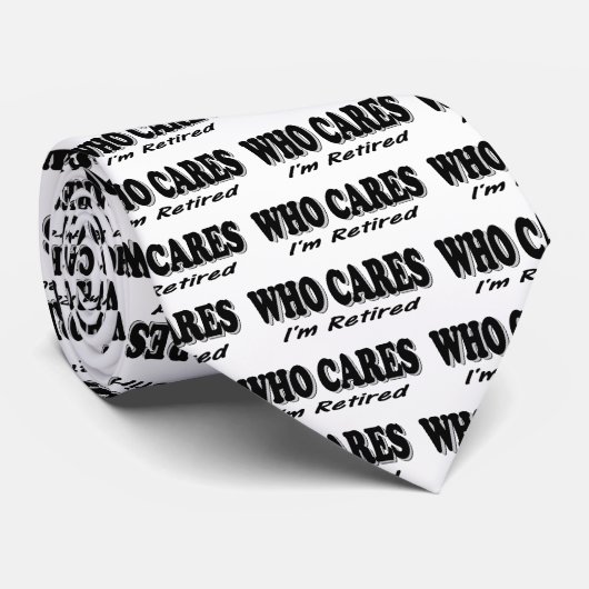 Wie maakt het uit - ik ben in ruste stropdas (Opgerold)