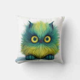 Wie mij? Fuzzy Creature 2 verschillende Afbeelding Kussen