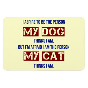 Wie mijn hond denkt dat ik ben magneet