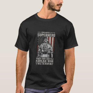 Wie moet superheld trotse Koreaanse oorlog veteraa T-shirt