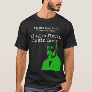 Wie ruikt het, behandelde het (achterste) Donker T-shirt