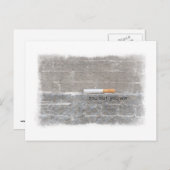 Wie stopt, wint laatste sigaret briefkaart (Voorkant / Achterkant)