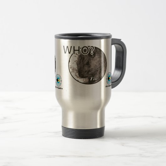 Wie? Tia. SciPerspective-mok Reisbeker (Voorkant rechts)