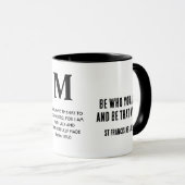 WIE U Inspirerend Christelijk Monogram BENT Mok (Voorkant rechts)